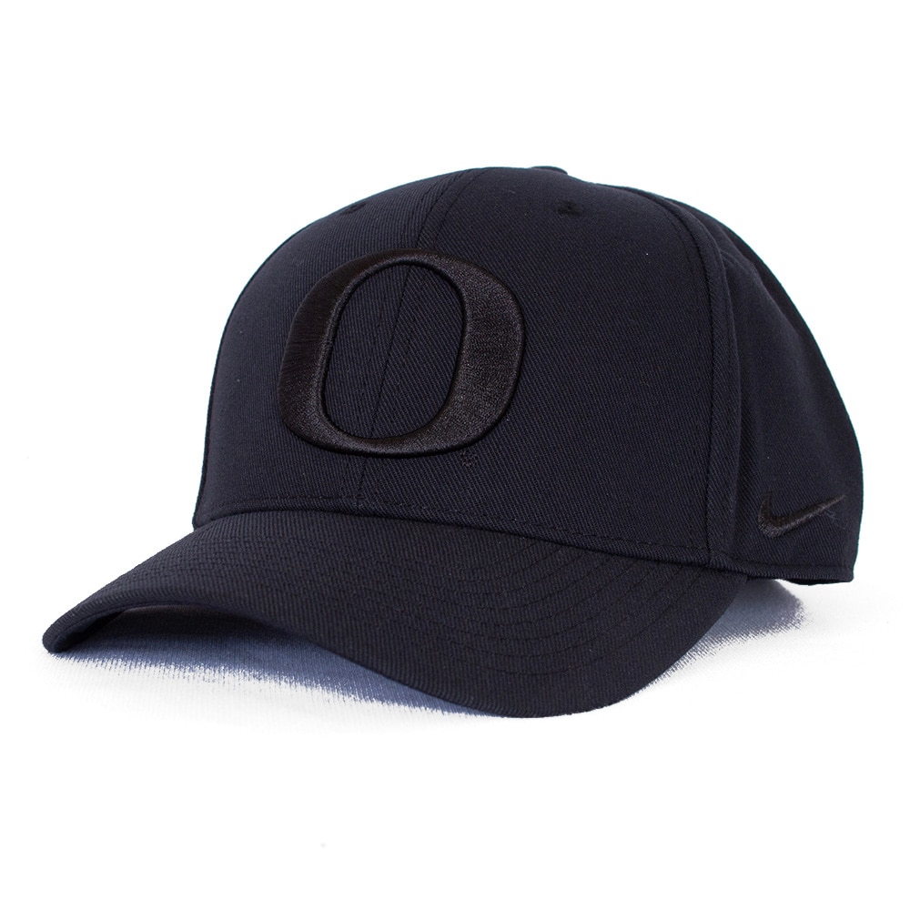 Classic Oregon O, Nike, Black, Curved Bill, Performance/Dri-FIT, Accessories, Unisex, Twill, Tonal, Adjustable, Hat, 856253